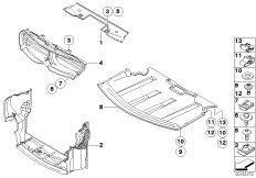 Экран моторного отсека/воздуховода