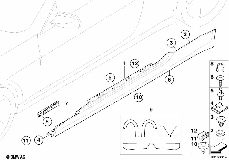 Накладка порог / арка колеса