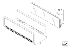 Держатель ном. знака самосветящийся