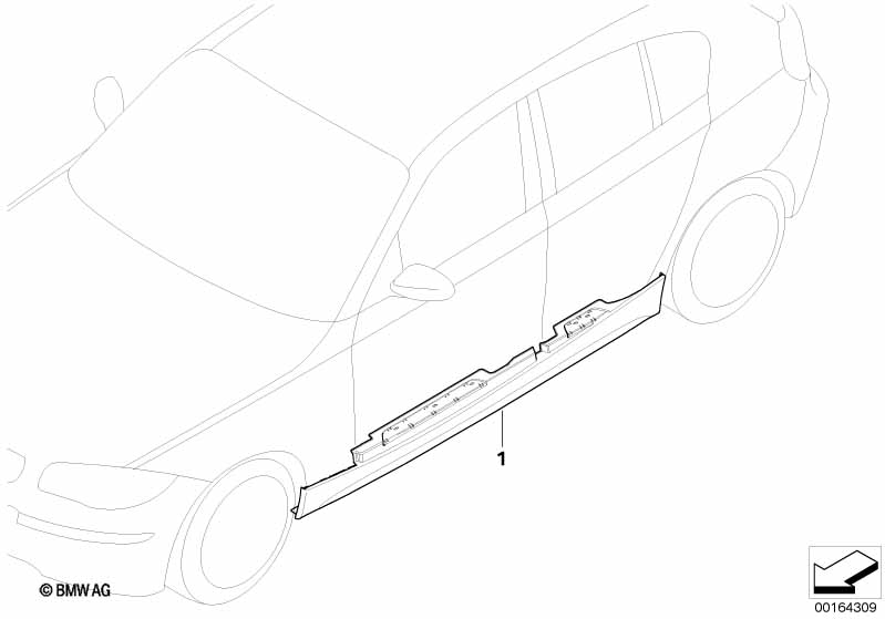 К-т доосн. облицовкой порога в M-стиле