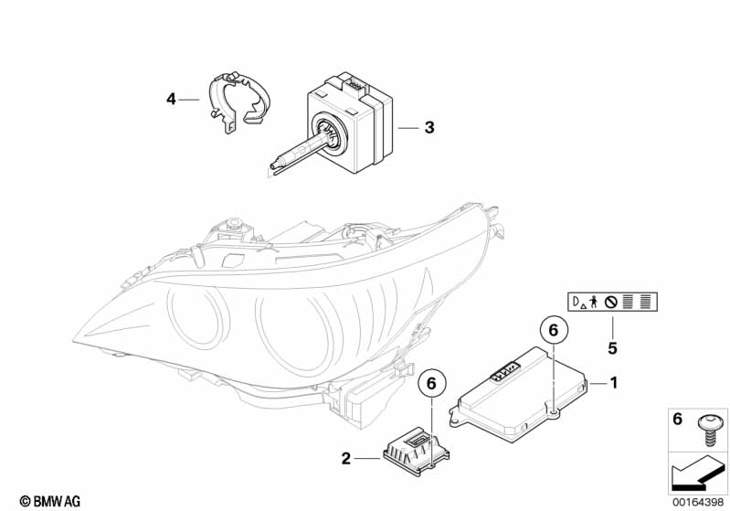 Электронные компоненты ксеноновых фар