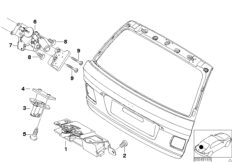Багажная дверь/система запирания