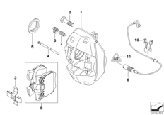 Датчик износа торм.накладки колеса Зд