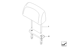 Подголовник заднего сиденья