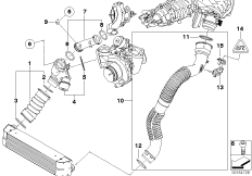 Сист.впуска воздуховода наддув.возд./AGR