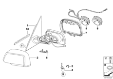 Наружное зеркало заднего вида (S760A)