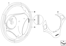 Спорт.рул.колесо Indi.кожа с кож.ободом