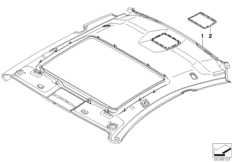 Инд.фасонная панель потолка Alcantara