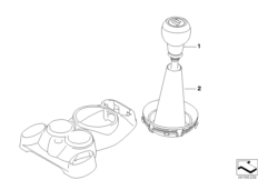 Головка рычага переключения передач кожа