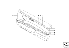 Обшивка двери Individual кожа, KA 382