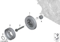 Демпфер крут.колебаний ременного прив.