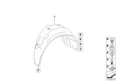 Облицовка задней колесной ниши