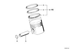 Поршень кривошипно-шатунного механизма