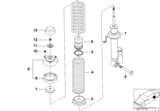 Аморт.стойка Зд регулир.дорожн.просвета