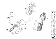 Система замков передней двери I