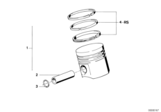 Поршень кривошипно-шатунного механизма