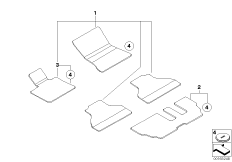 Ножные коврики Velours