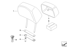 Подголовник переднего сиденья
