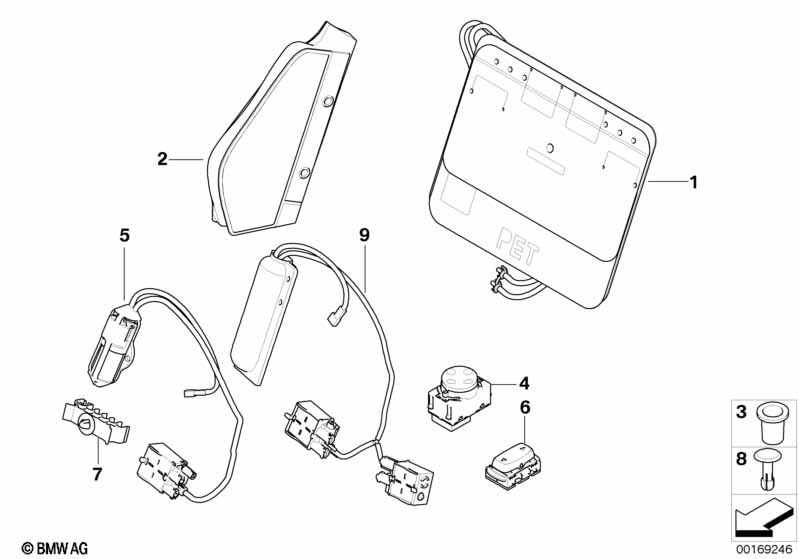 Поясничная опора переднего сиденья
