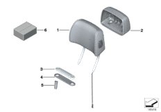 Подголовник переднего сиденья