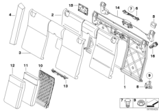 Набивка и обивка базового сиденья Зд