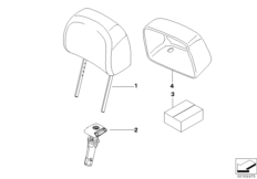 Подголовник переднего сиденья
