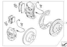 К-т тормоза BMW Performance Пд/Зд