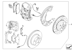 К-т тормоза BMW Performance Пд/Зд