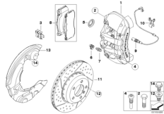Передний тормоз BMW Performance