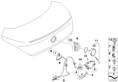 Багажная дверь/система запирания