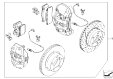 К-т тормоза BMW Performance Пд/Зд