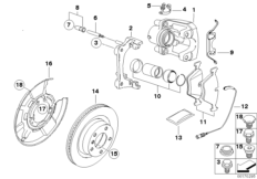 Задний тормоз BMW Performance