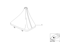 Индивид.головка рычага ПП/кожаный чехол