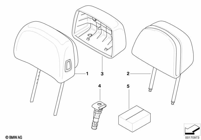 Подголовник переднего сиденья