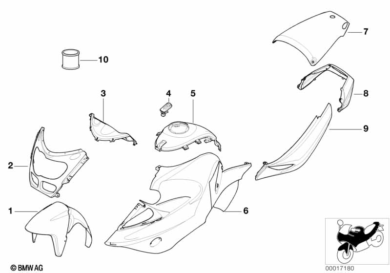 Окрашенные детали 735 leuchtrot
