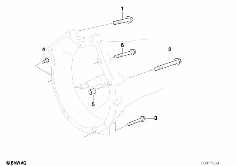 Крепление коробки передач