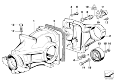 Крышка карт.редукт.зад.моста/ имп.датчик
