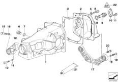 Крышка карт.редукт.зад.моста/ имп.датчик