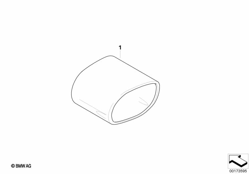 Насадка на выпуск.трубу, хром