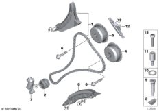 Приводная цепь мех.газораспред.цил.5-8