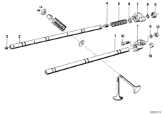 Коромысло мех.клап.газораспред./клапаны