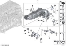 Сист.впуска с рецирк.ОГ без упр.засл.