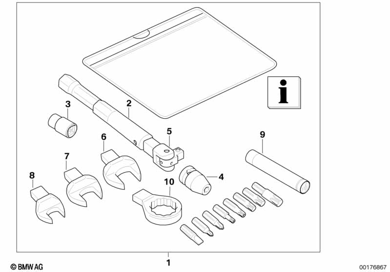 Бортовой инструмент, комплект для ТО