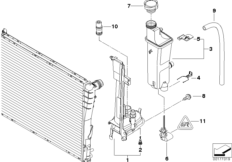 Расширительный бачок/ монтажная пластина