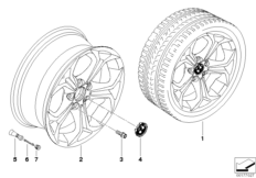 Л/с диск BMW c Y-обр.спицами диз.280