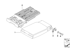 Средний подлокотник сиденья Зд