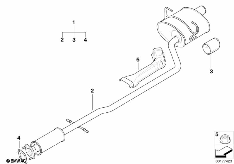 Спортивный задний глушитель