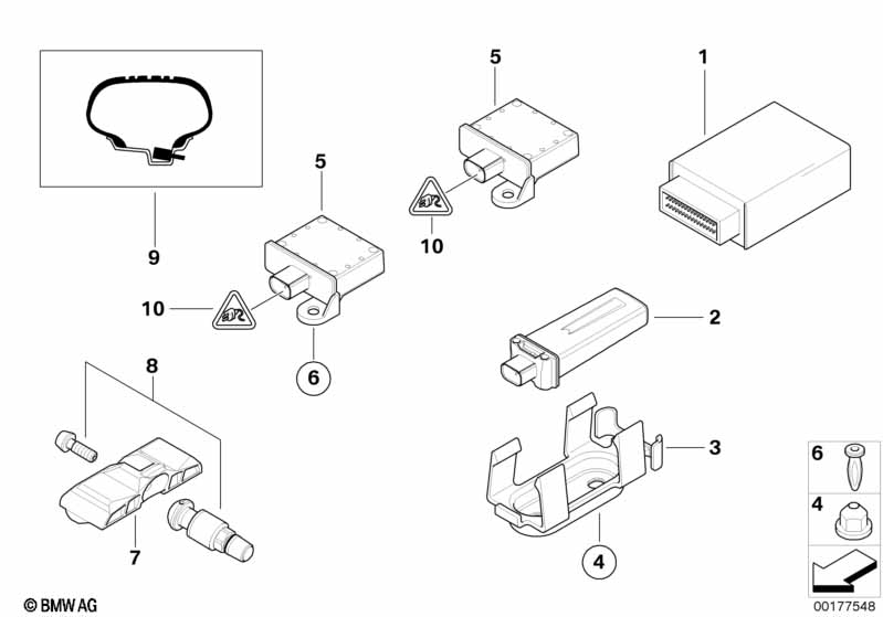 ЭБУ сист.контроля давления в шинах (RDC)