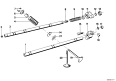 Коромысло мех.клап.газораспред./клапаны