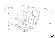 Набивка и обивка базового сиденья Пд